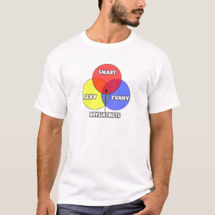 Venn-diagram .. Fysici T-shirt