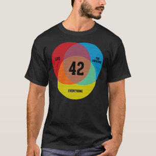 Venn Diagram Life, Universe &amp; Alles E T-shirt
