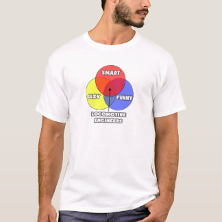Venn-diagram .. Locomotief ingenieurs T-shirt
