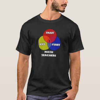 Venn-diagram ... Wiskunde leraren T-shirt