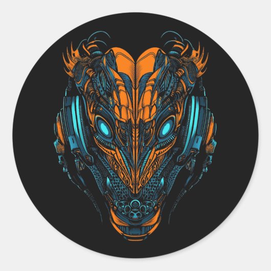Venom Protocol Ronde Sticker (Voorkant)