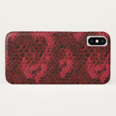 Venom Red en Black Snake Skin Pattern Case-Mate iPhone Case (Achterkant (horizontaal))