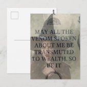 Venom to Wealth Witch Prayer  Briefkaart (Voorkant / Achterkant)