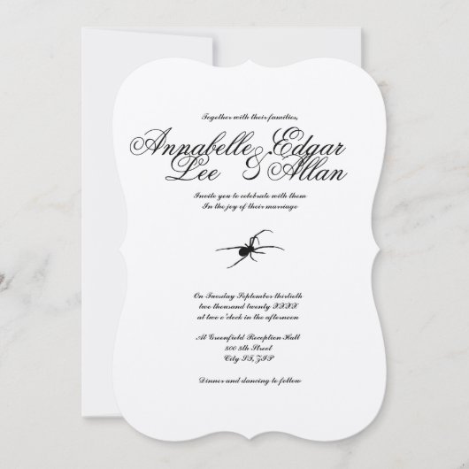 Venomous - Simplement Élégant Faire-part de mariag (Devant)