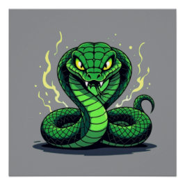 Venomous Snake – Danger and Precision Perfect Poster