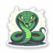 Venomous Snake – Danger and Precision Sticker (Voorkant)