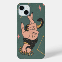 Venomous Touch: Snake Hand Design Hoesje