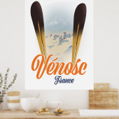 Vénosc, France Affiche de ski (Cuisine)