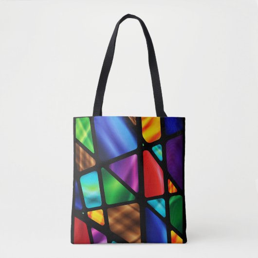 Venster abstract Glas in lood Tote Bag (Voorkant)