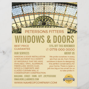 Venster Arch, Venster & Deuren Fitter Company Flyer