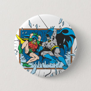 Venster Batman en Robin Shatter Ronde Button 5,7 Cm
