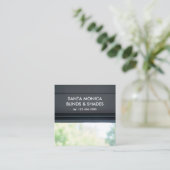 Venster Blinds Aangepaste QR Vierkante Visitekaartje (Staand voorkant)