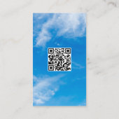 Venster Blinds Aangepaste QR Visitekaartje (Achterkant)