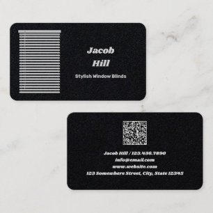 Venster Blinds Aangepaste QR Visitekaartje