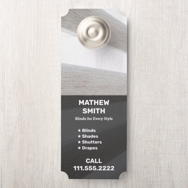 Venster Blinds One Sided (Op knop)