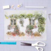 venster bloemen deduplicatie weefselpapier tissuepapier (Craft)