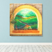 Venster Canvas Afdruk (Insitu (Houten vloer))