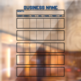 Venster Cling Kalender Niet-Magnetische Whiteboard Raamsticker