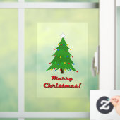 Venster Cling, Kerstboom grootte: 5x7.5" Raamsticker (Huis)