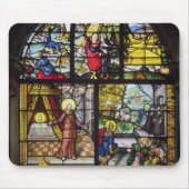 Venster dat het Verzamelen van Manna toont Muismat (Voorkant)