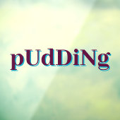 Venster/deurklamp aanpassen - Pudding ontwerp Raamsticker (Vel 3)