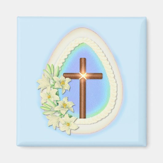 Venster Eieren en Kruis Magneet (Voorkant)