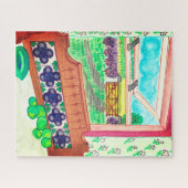 Venster Farmhouse Legpuzzel (Horizontaal)