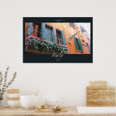 Venster Floral Poster (Keuken)