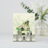 VENSTER GARDEN, ART DECO LADY: SUMMER GREENS BRIEFKAART (Staand voorkant)
