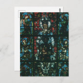 Venster Glas in lood religieuze kerk Briefkaart (Voorkant / Achterkant)