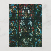Venster Glas in lood religieuze kerk Briefkaart (Voorkant)