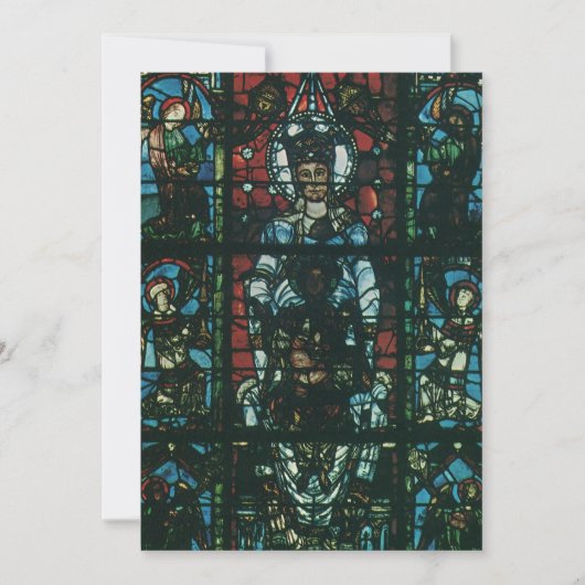 Venster Glas in lood religieuze kerk Kaart (Voorkant)