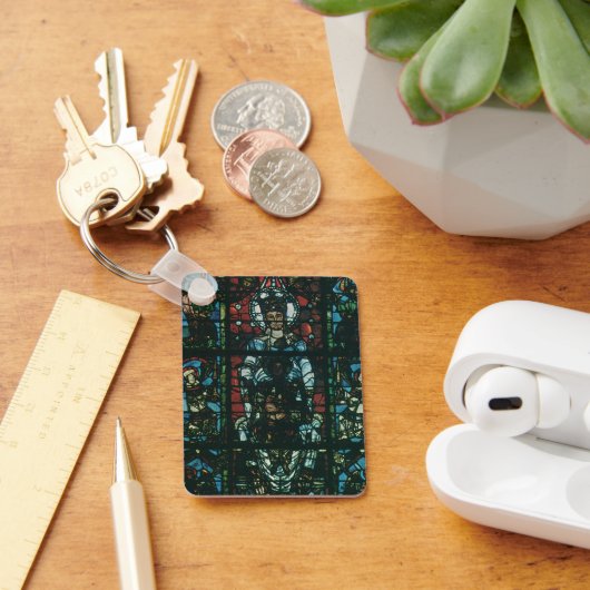 Venster Glas in lood  religieuze kerk Sleutelhanger (Bureau)