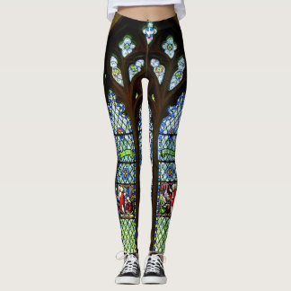 Venster Groen Zuid-Glas in lood Leggings
