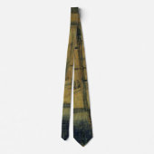 Venster in Bataille Restaurant door Vincent van Go Stropdas (Achterkant)