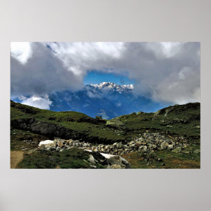 Venster in de wolken poster