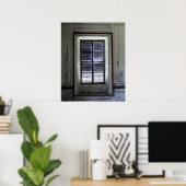 Venster in Drayton Hall, Charleston Poster (Thuiskantoor)