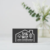 Venster Landschap Home Lijst Tools Visitekaartje (Staand voorkant)