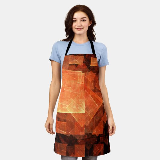Venster Licht Abstract Art Apron Schort (Gedragen)