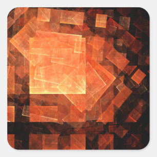 Venster Licht Abstract Kunstvierkant ticker Vierkante Sticker
