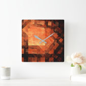 Venster Licht Abstract Kunstvierkant Vierkante Klok (Huis)