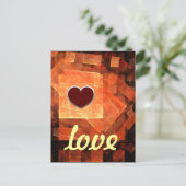 Venster Licht Liefde Briefkaart (Staand voorkant)