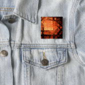 Venster Lichte Abstracte Art Button (vierkant) (In situ)