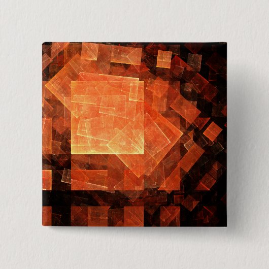 Venster Lichte Abstracte Art Button (vierkant) (Voorkant)