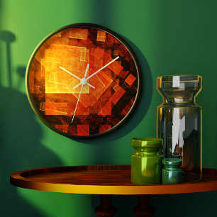 Venster Lichte Abstracte art Rond Grote Klok