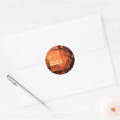 Venster Lichte Abstracte art Ronde Sticker (Envelop)