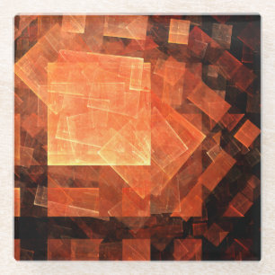 Venster Lichte Abstracte Kunst Glazen Onderzetter