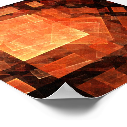 Venster Lichte Abstracte Kunst Poster (Hoek)