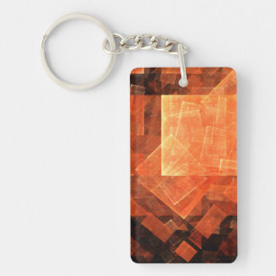 Venster Lichte Abstracte Kunst Sleutelhanger