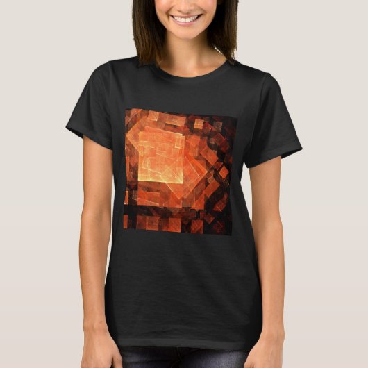 Venster Lichte Abstracte Kunst T-shirt (Voorkant)
